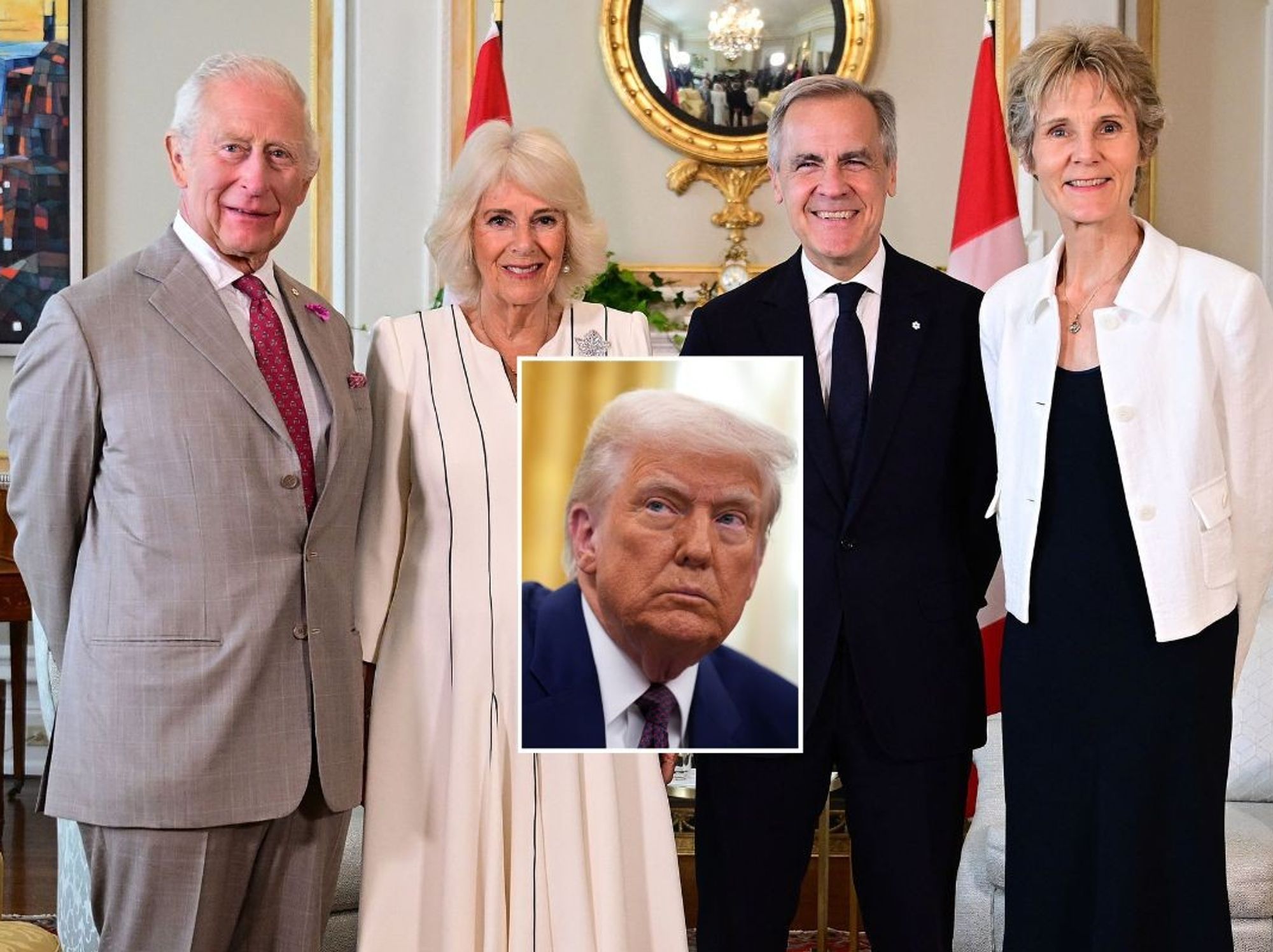 King Charles, Queen Camilla, Mark Carney,  Diana Fox Carney