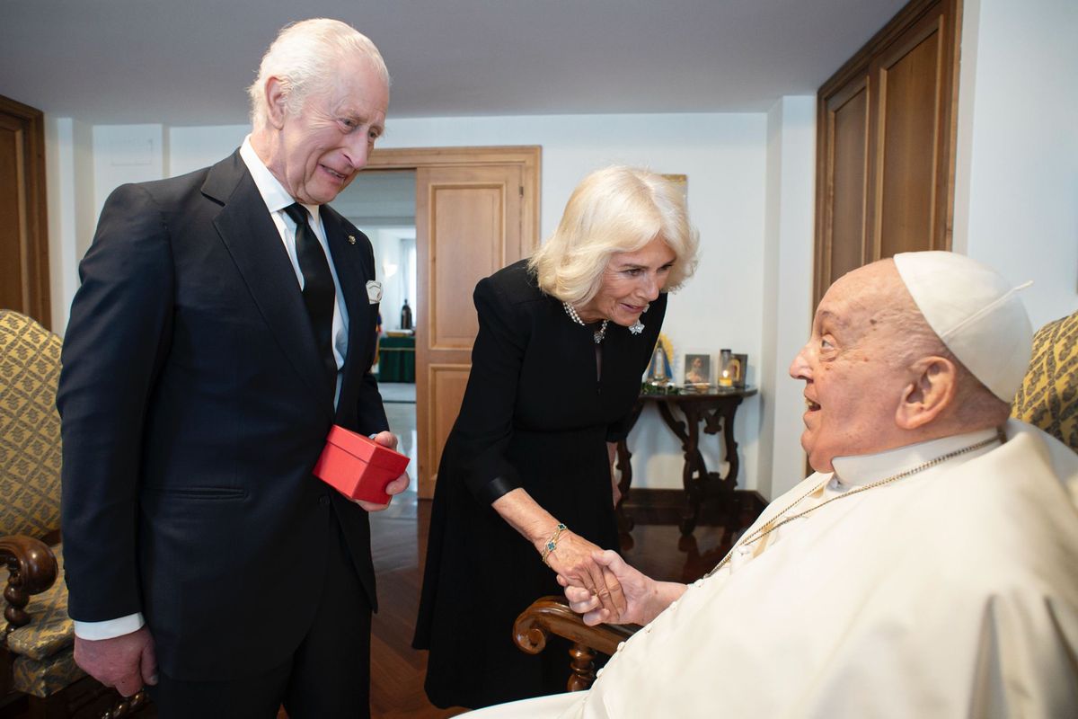 King Charles, Queen Camilla, Pope Francis