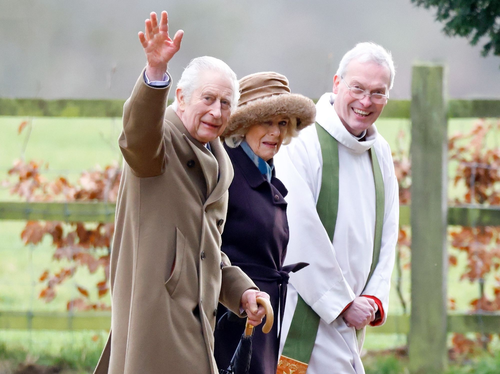 King Charles, Queen Camilla, Rev Canon Paul Williams
