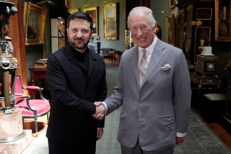 King Charles received Ukrainian President Volodymyr Zelensky