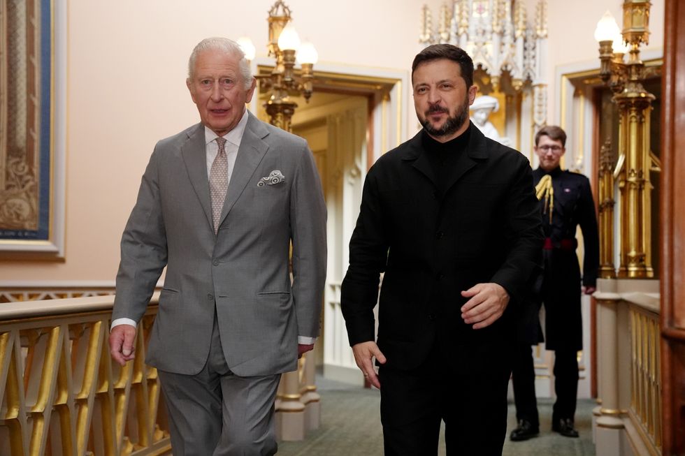 King Charles received Ukrainian President Volodymyr Zelensky