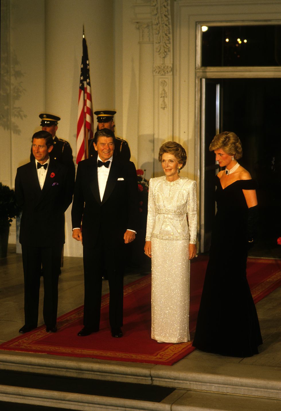 King Charles, Ronald Reagan, Nancy Reagan and Princess Diana