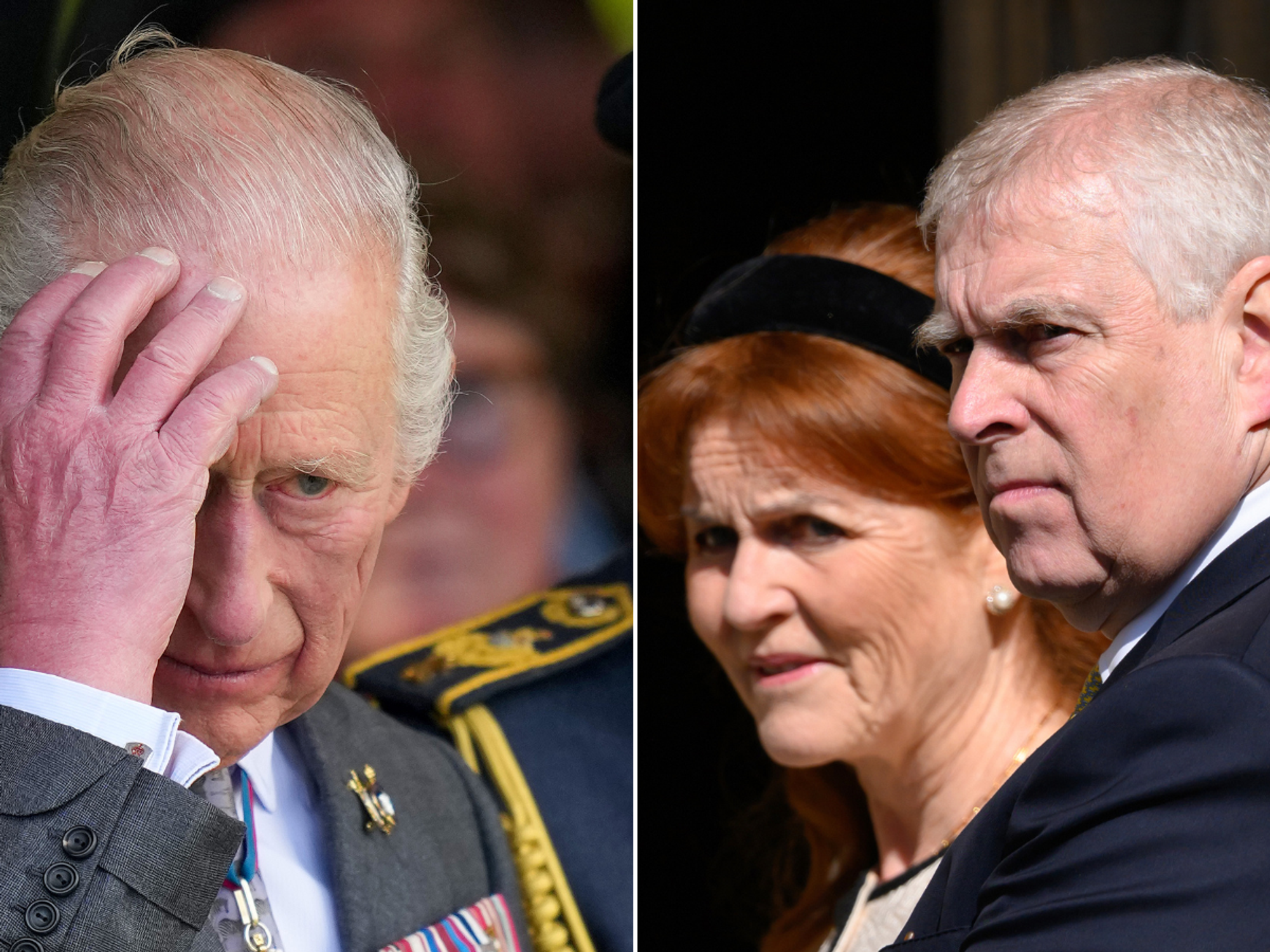 King Charles, Sarah Ferguson, Prince Andrew