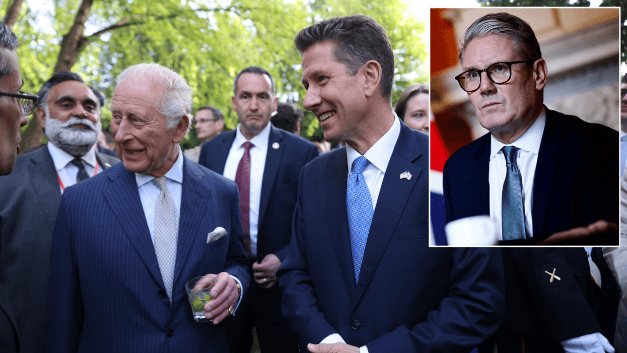 King Charles, Sir Christian Turner and Keir Starmer