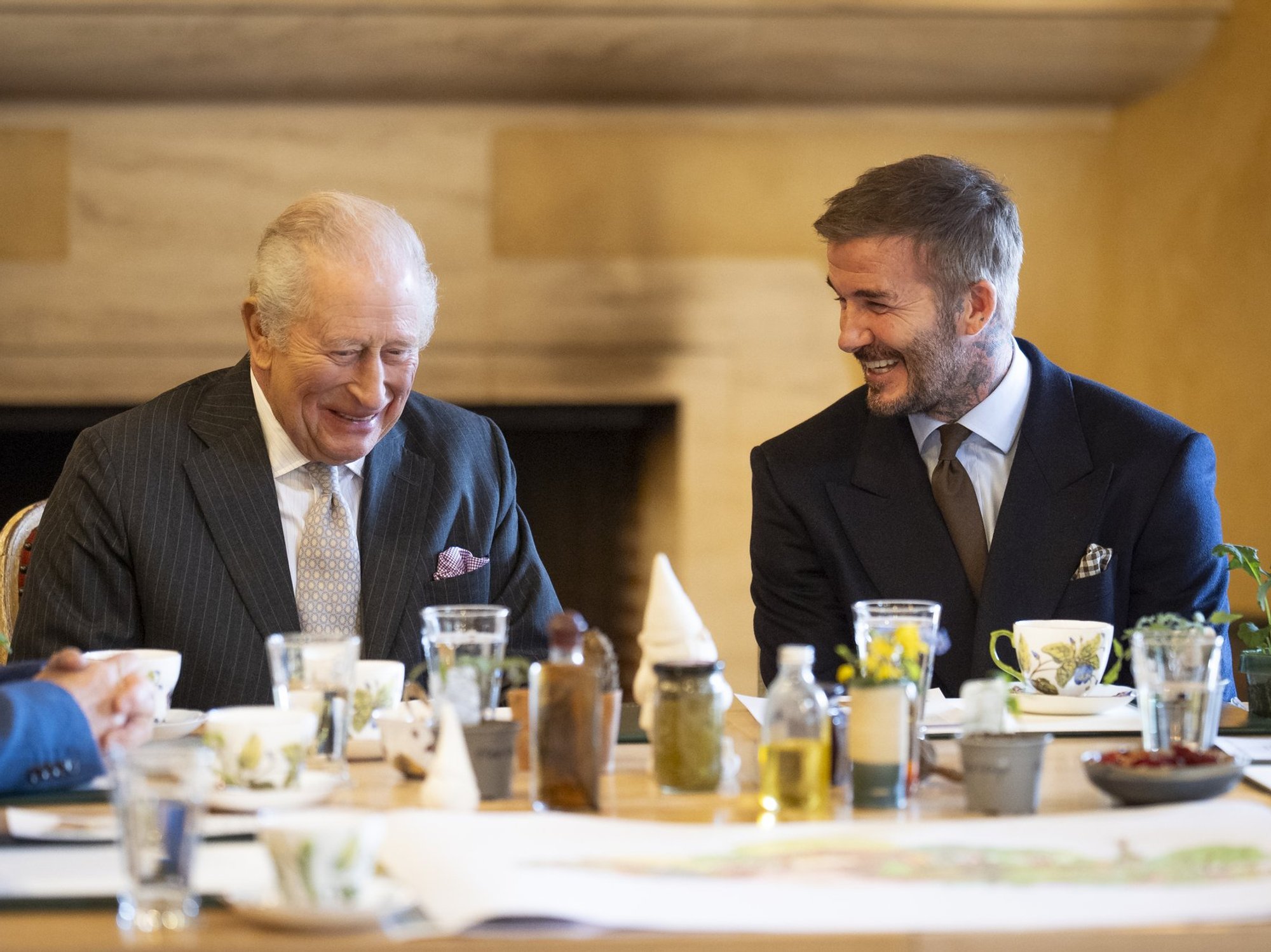 King Charles, Sir David Beckham