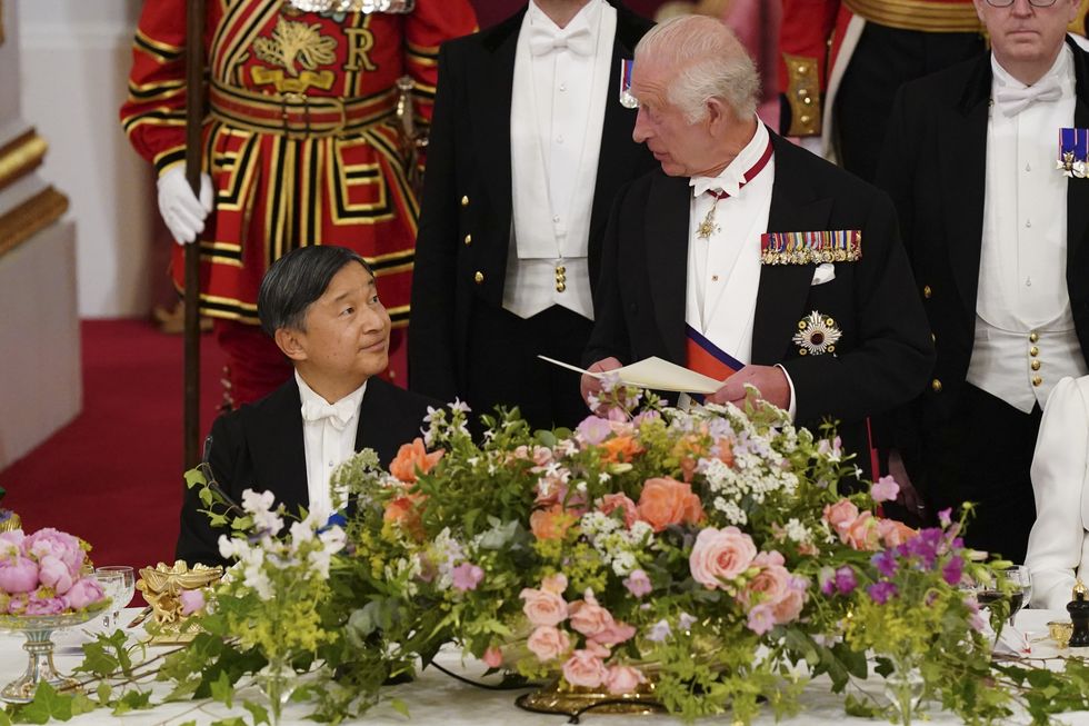 King Charles speaks to Naruhito