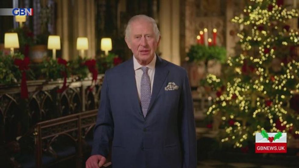 King Charles SNUBS Harry and Meghan in historic Christmas speech - 'Nowhere to be seen!'
