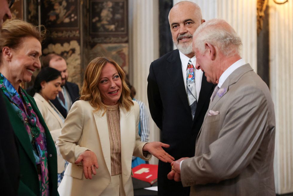 King Charles with European leaders
