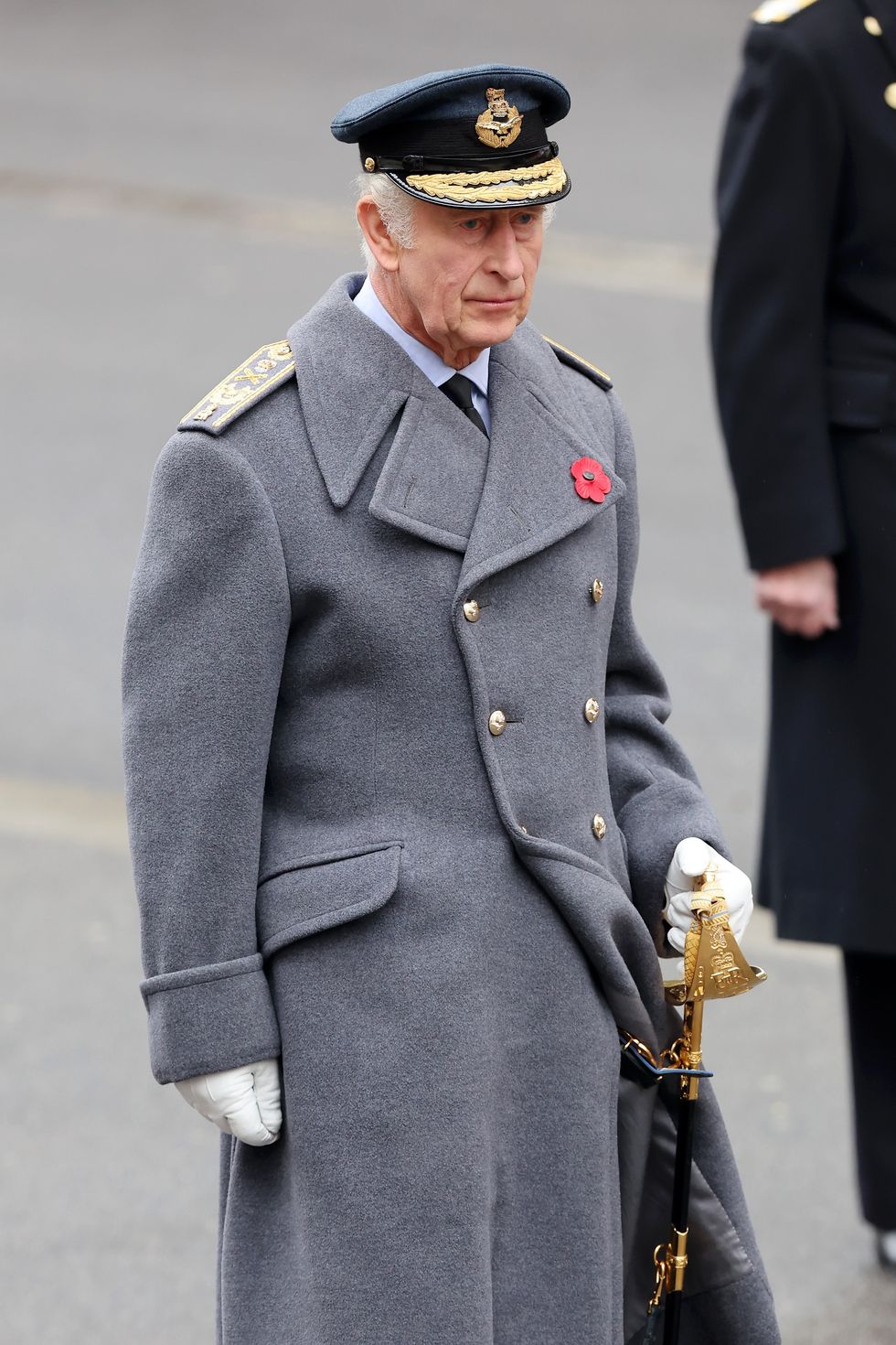 King Charles leads Remembrance Sunday service at the Cenotaph