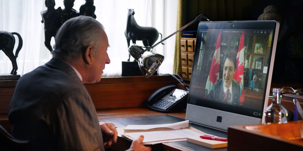 NextImg:King Charles holds video call with Justin Trudeau one month after Harry and Meghan travel to Canada