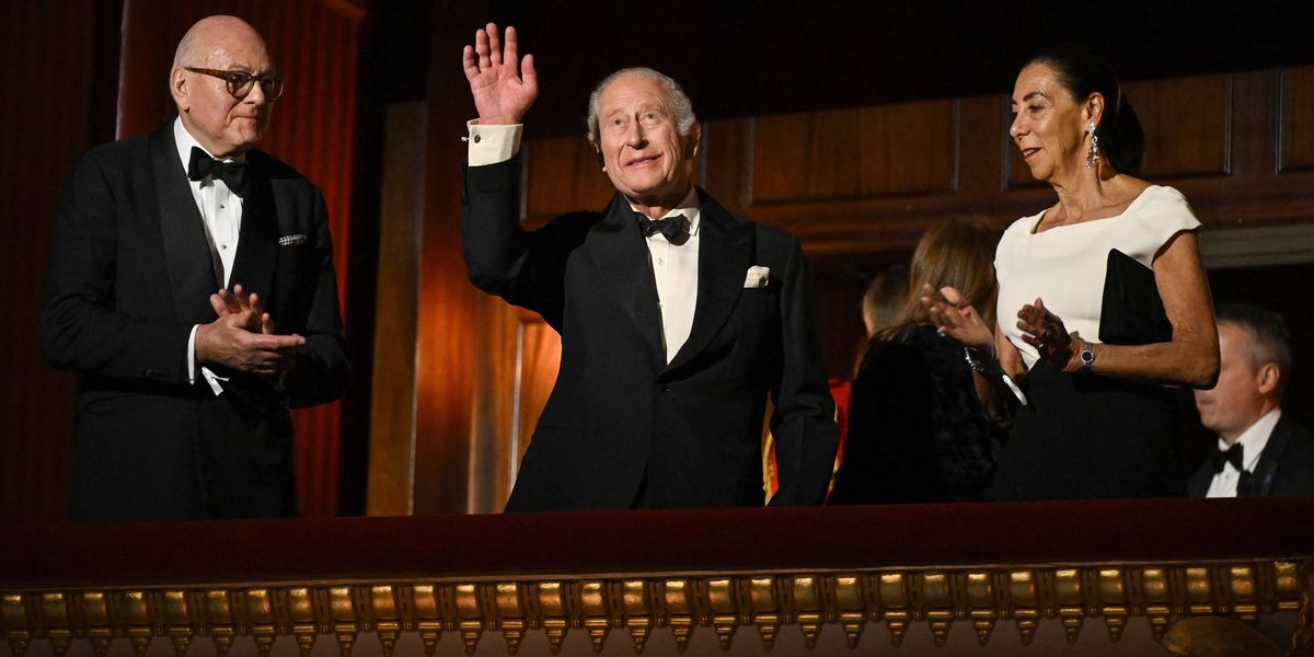 King Charles receives standing ovation as royal cypher unveiled on new opera curtains King Charles receives standing ovation as royal cypher unveiled on new opera curtains