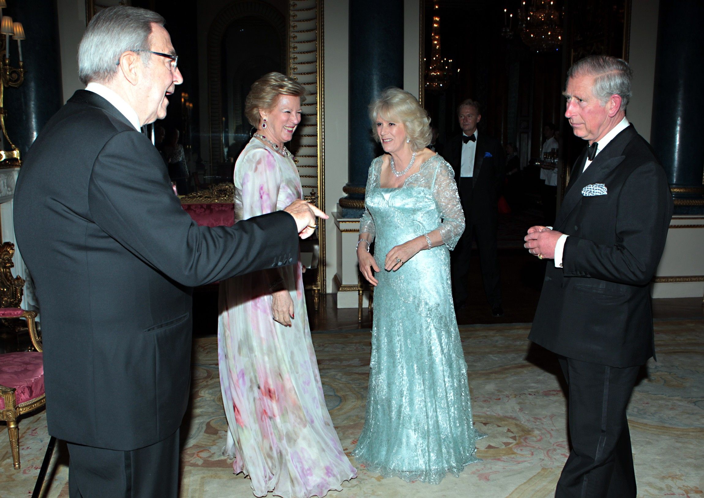King Constantine, Queen Anne-Marie, King Charles and Camilla