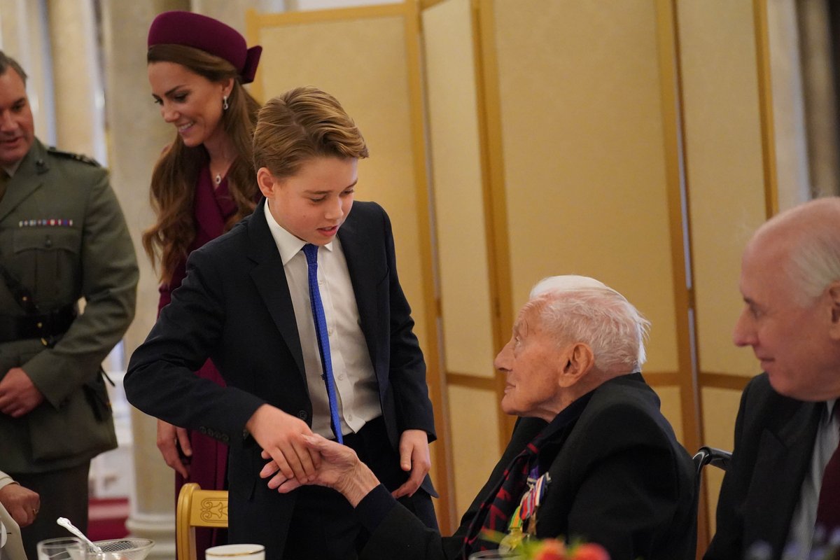 King George meeting veterans.