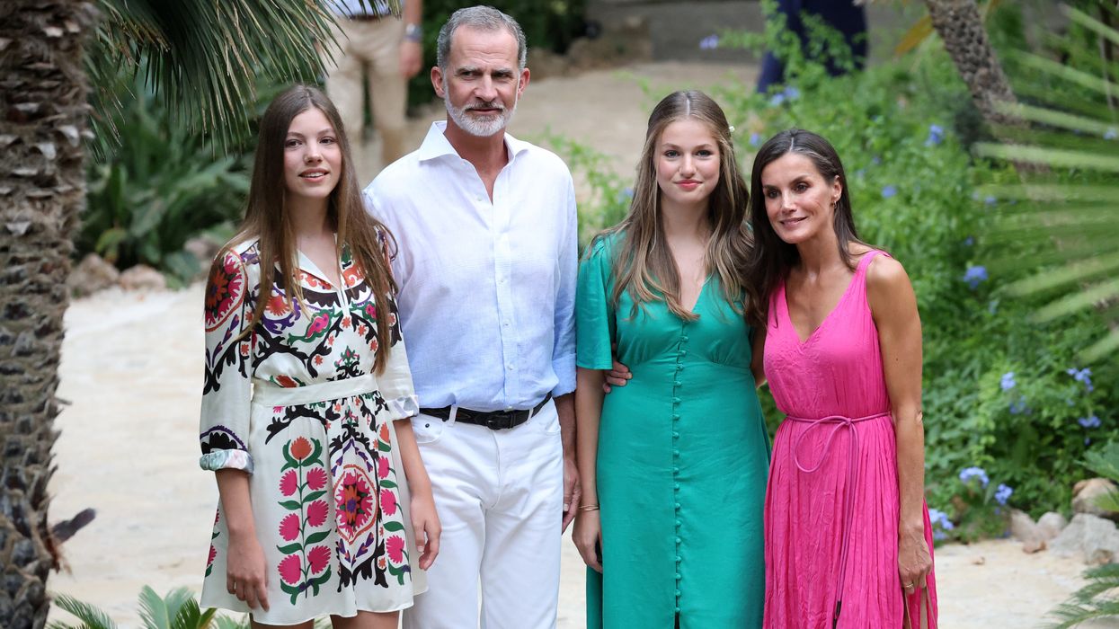 King Philip IV, Queen Letizia, Princess Leonor and Infanta Sofia
