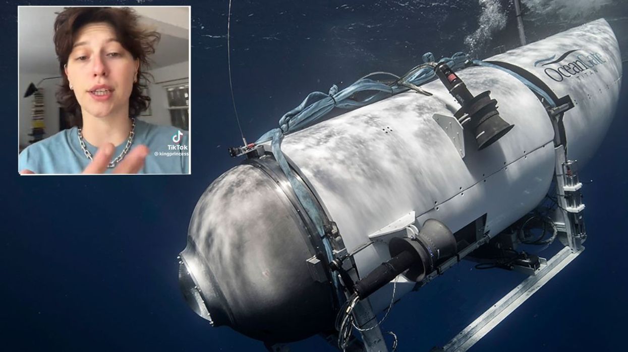 King Princess and an image of the Titan