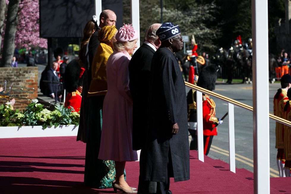 King, Queen, Catherine and William join Nigerian President and First Lady