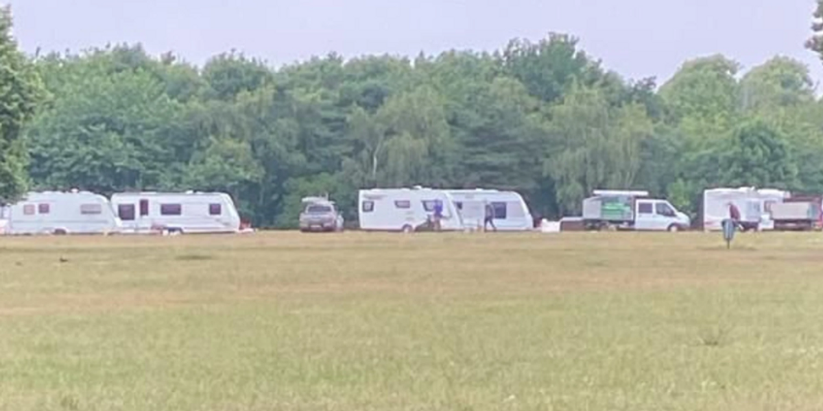 NextImg:Travellers descend on local park as much-loved community event cancelled after overnight encampment