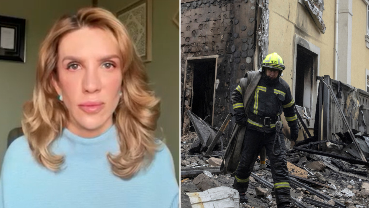 Kira Rudik; Kyiv left in rubble after devastating attack