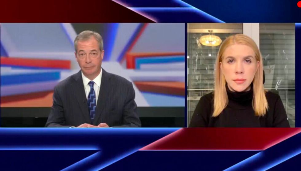 Kira Rudik spoke to Nigel Farage about visiting Bucha in Ukraine