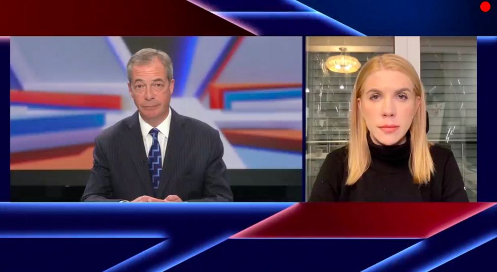 Kira Rudik spoke to Nigel Farage about visiting Bucha in Ukraine