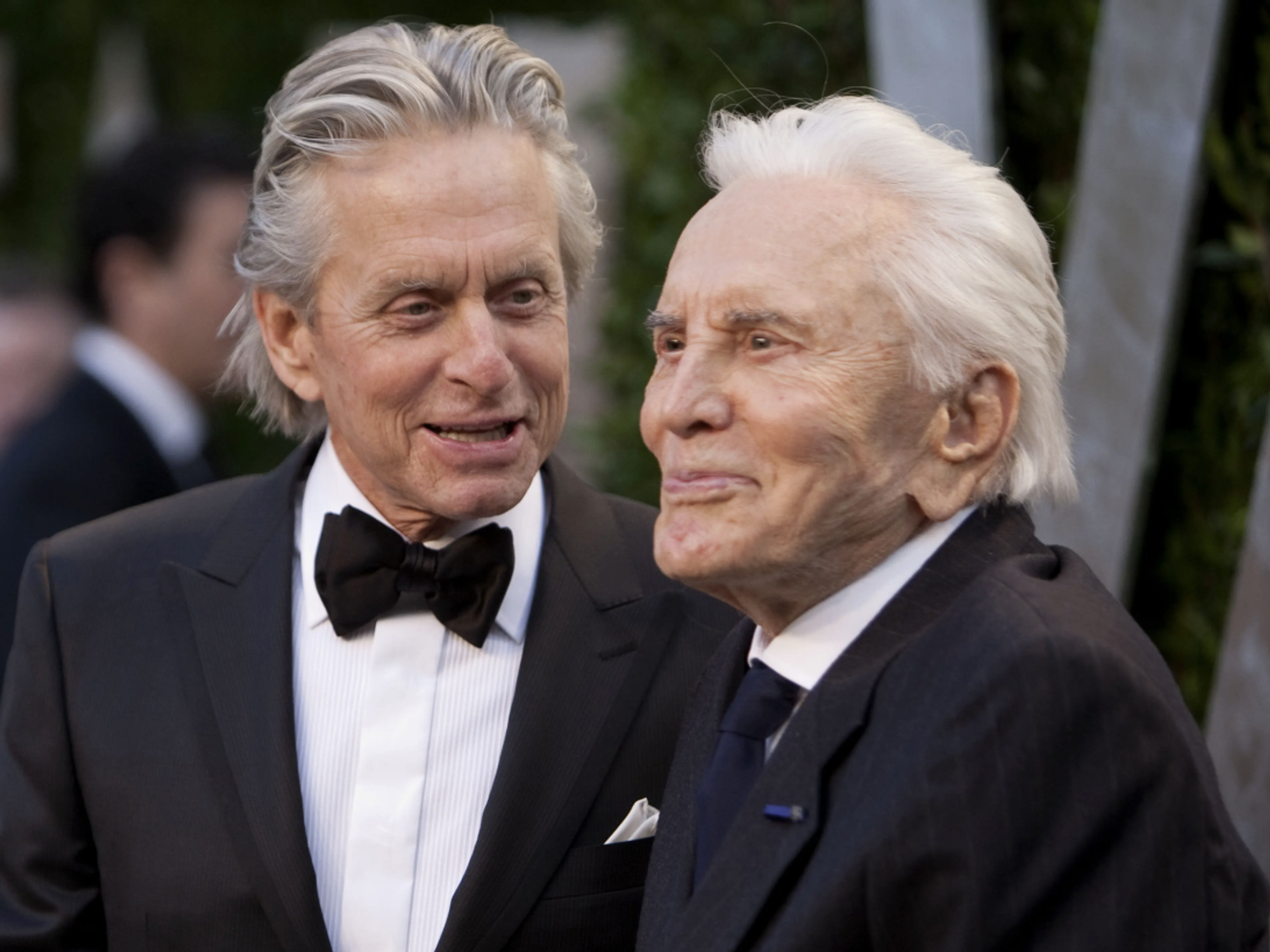 Kirk and Michael Douglas