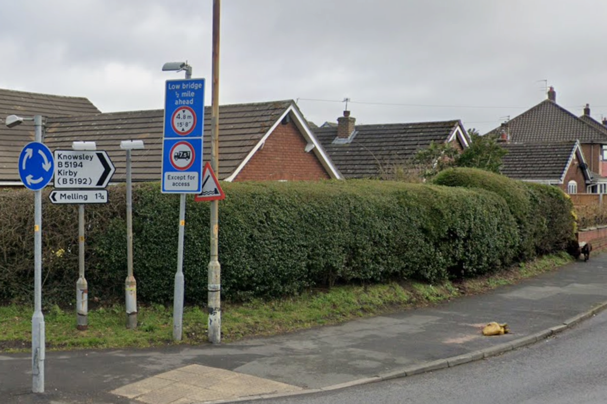 Kirkby sign mispelling