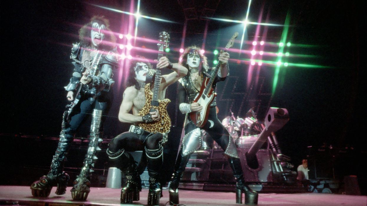 Kiss perform in January 1983