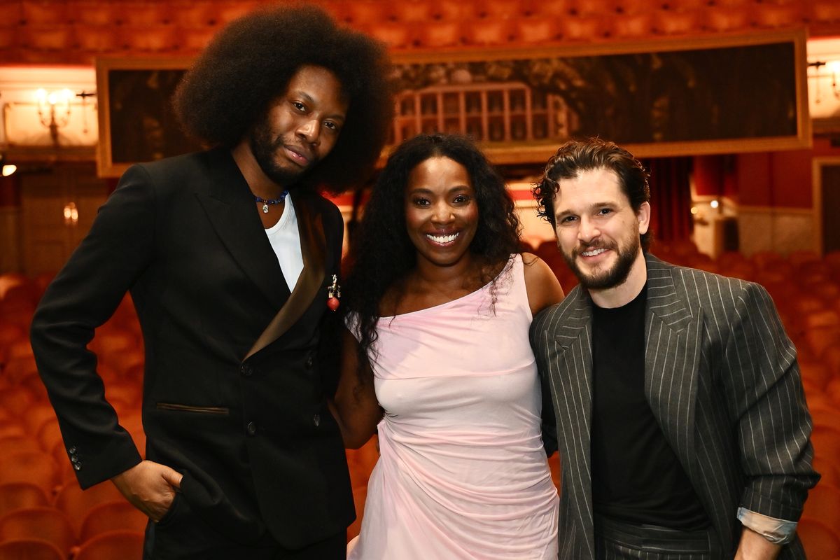 Kit Harington, Olivia Washington and Jeremy O. Harris