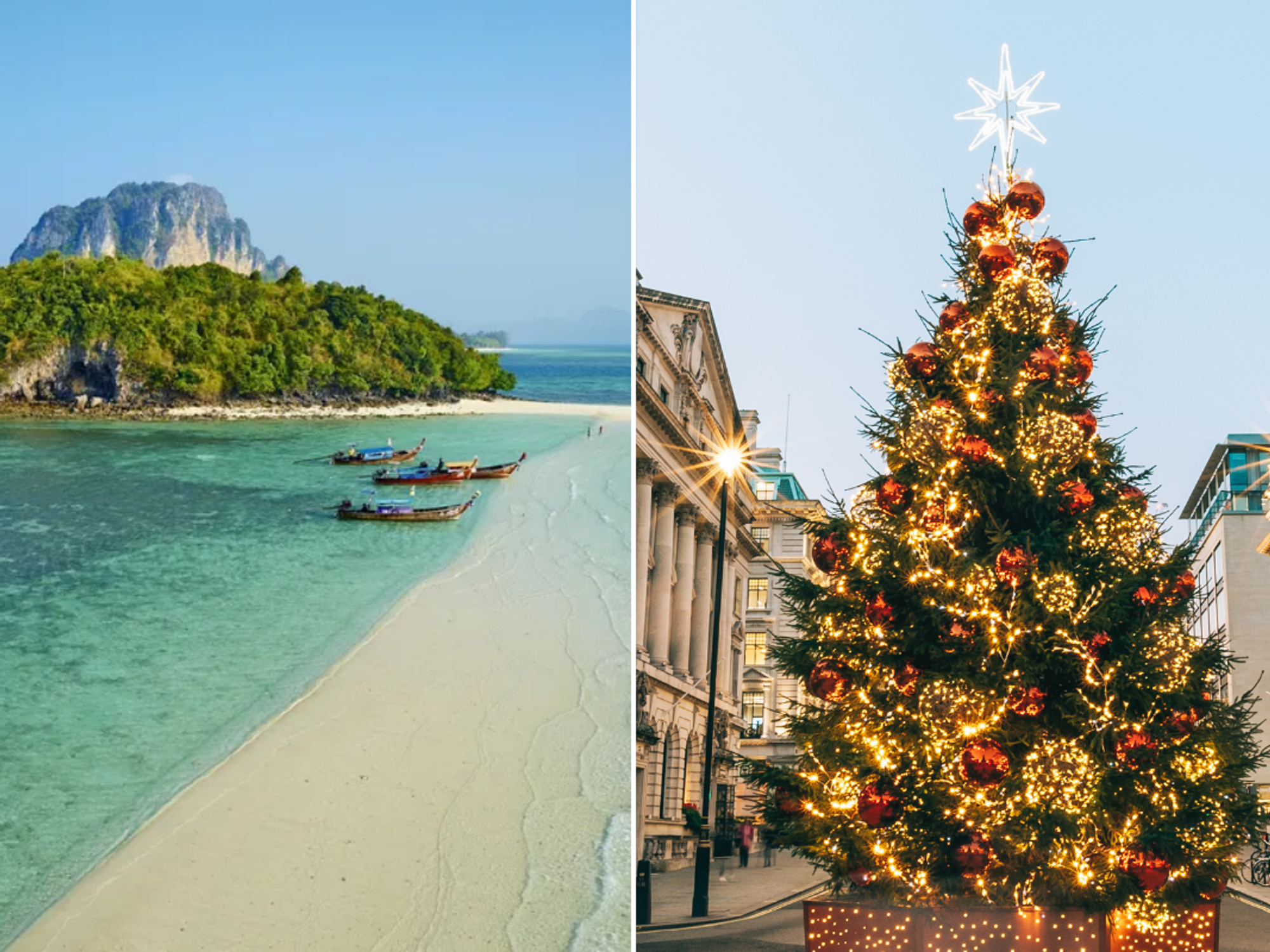 Ko Tub Island, Thailand / Christmas tree in London