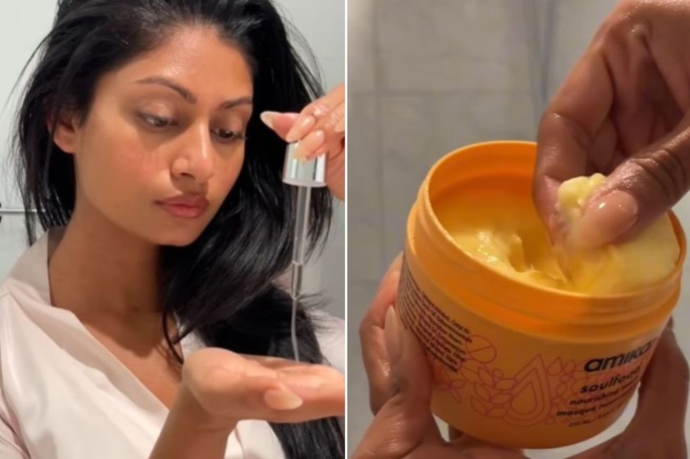 Krishna Patel and hair mask