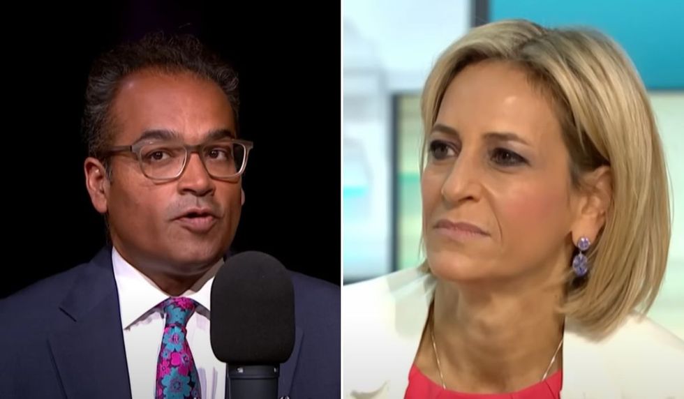 Krishnan Guru-Murthy and Emily Maitlis