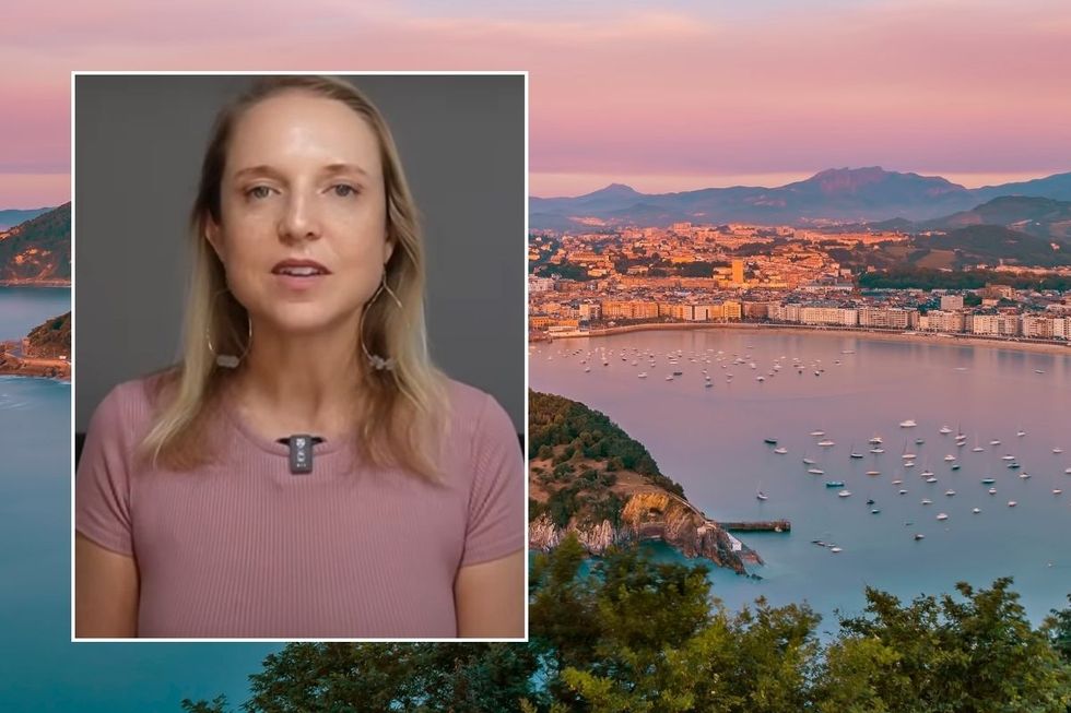 Kristin and stock image of spain