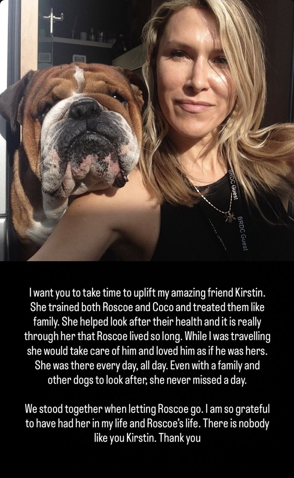 Kristin McMillan, Lewis Hamilton