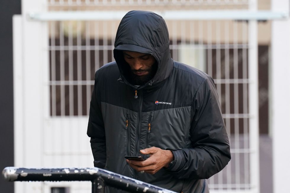 Kurtis Dilks, outside Nottingham Crown Court, where he is accused of being a member of a gang of violent robbers
