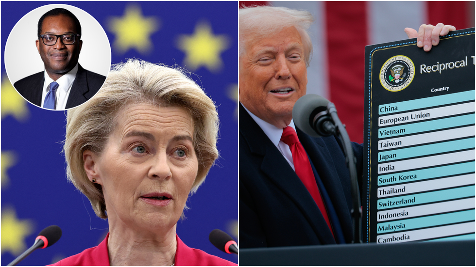 Kwasi Kwarteng, Ursula von der Leyen and Donald Trump