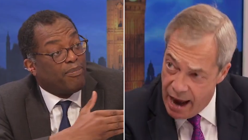 Nigel Farage lashes out at Kwasi Kwarteng over ‘monstrous’ attack on  democracy: 'Your lot are a bunch of cowards!'