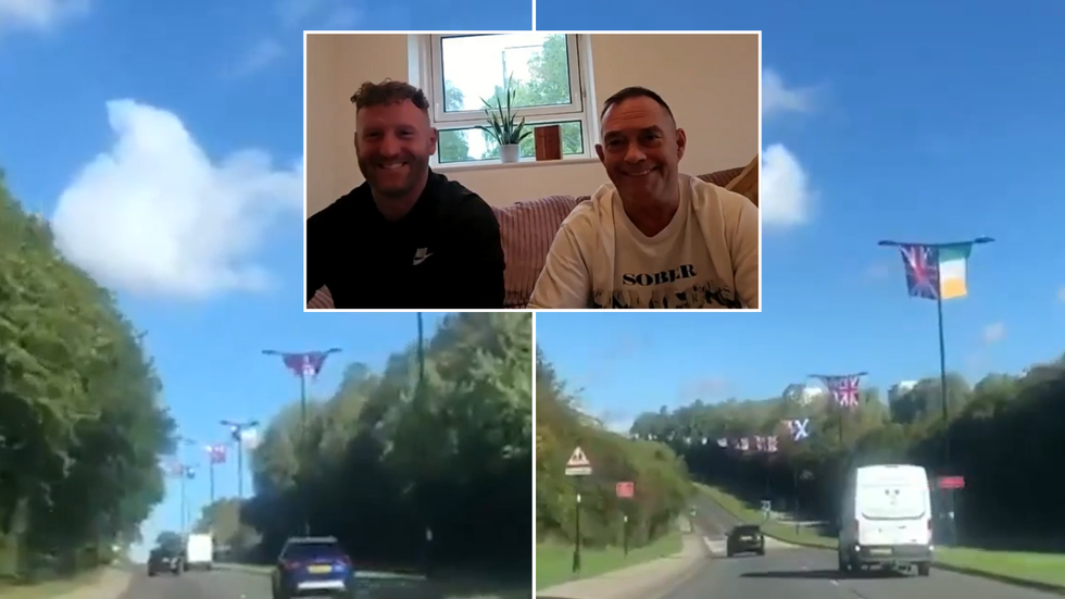 Kyle Breacher and Lee Neal speak about their flag display on GB News