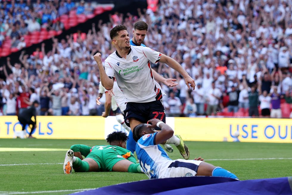Kyle Wootton scored an own-goal to give Bolton victory at Wembley