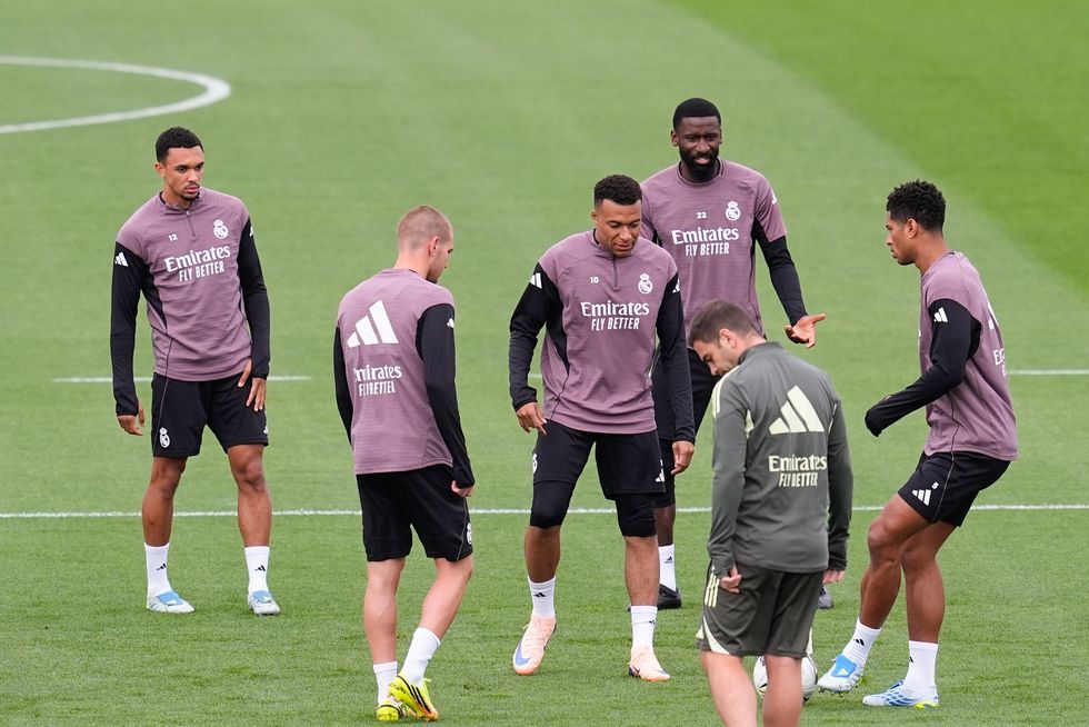 Kylian Mbappe had returned to Real Madrid training earlier this week