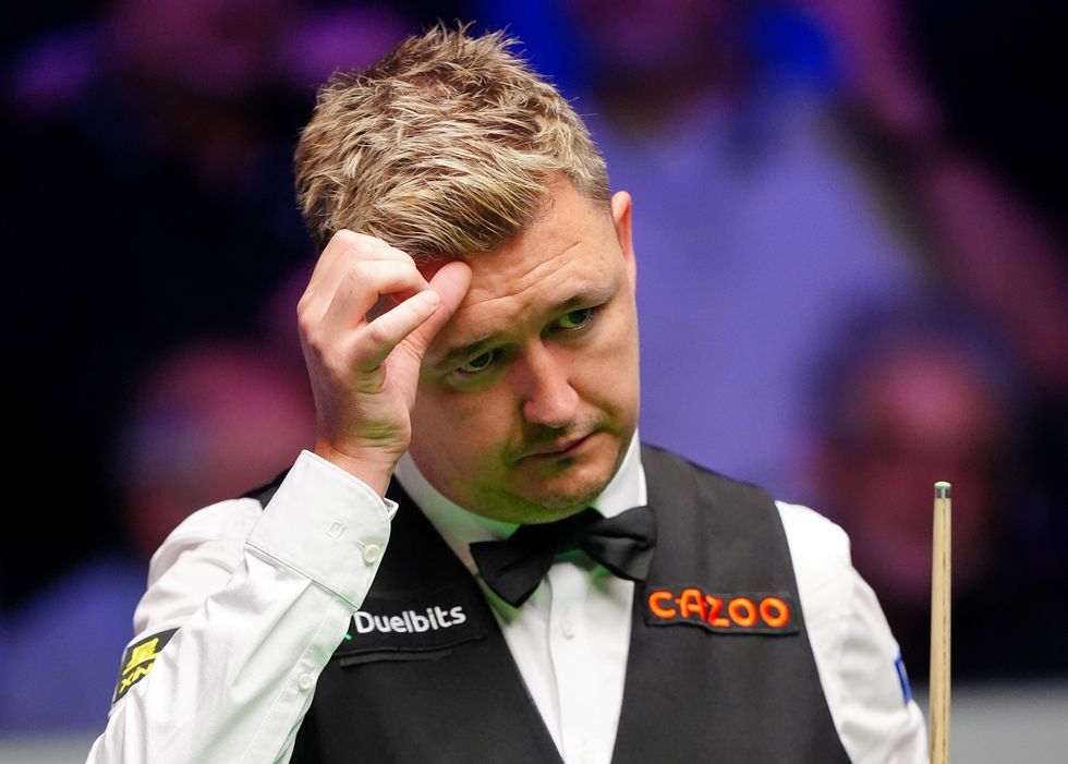 Kyren Wilson was not happy about playing on the number two table