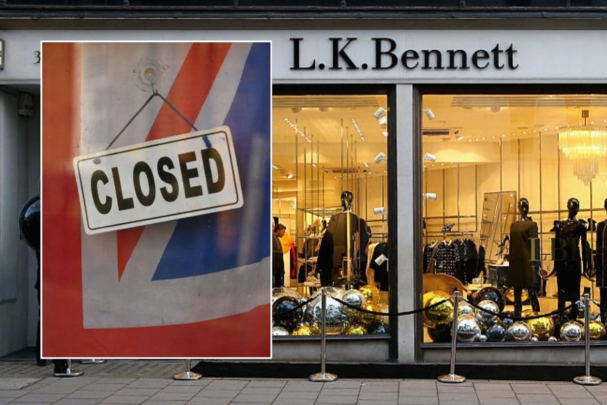 L.K.Bennett store and closed sign