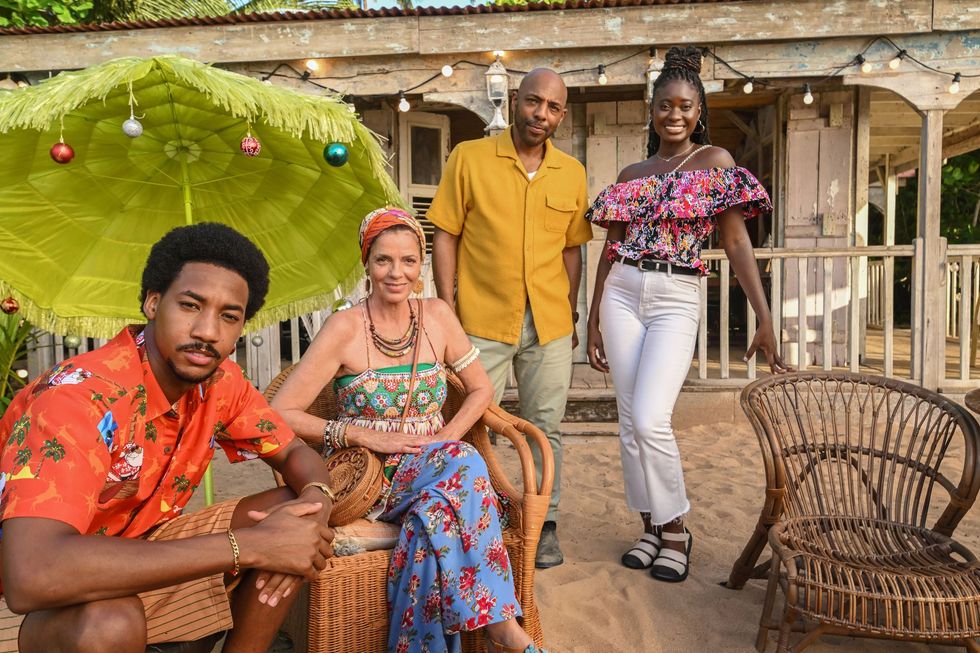 (L-R) Sebastian Rose (SHAQUILLE ALI-YEBUAH), Catherine Bordey (ELIZABETH BOURGINE), DI Mervin Wilson (DON GILET), Naomi Thomas (SHANTOL JACKSON)