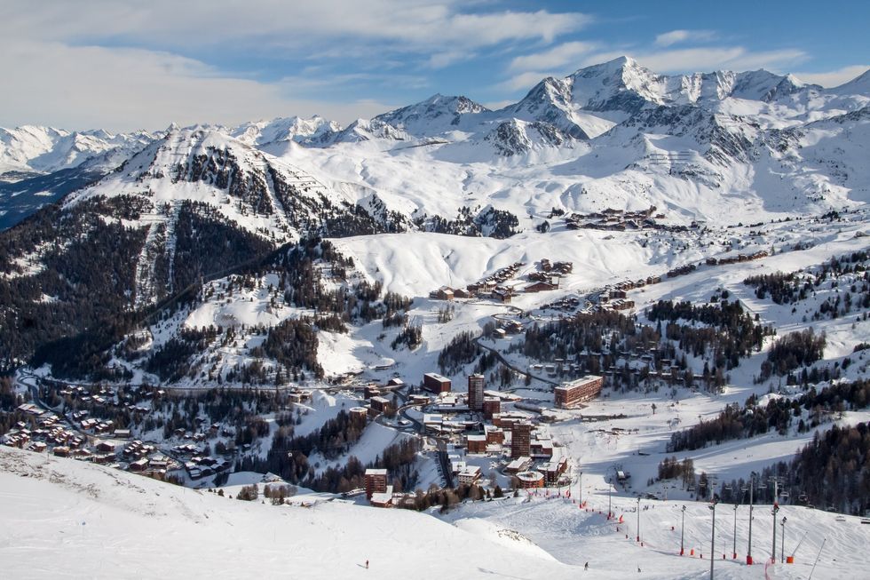 La Plagne ski resort in France