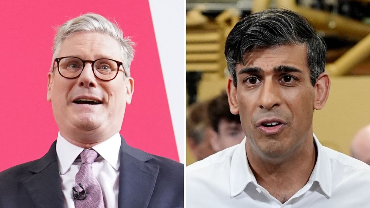 Labour leader Keir Starmer and Conservative leader Rishi Sunak in pictures