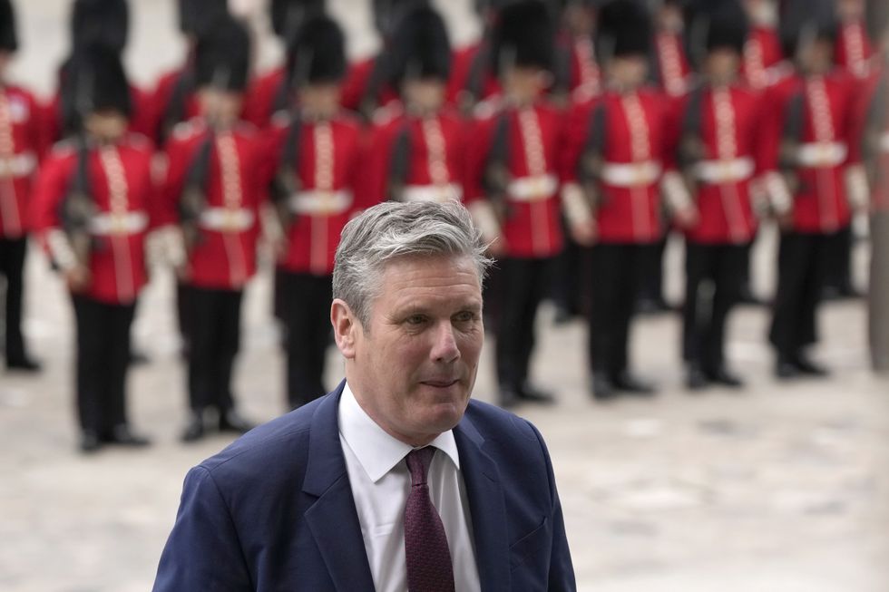 Labour leader Keir Starmer arriving for the National Service of Thanksgiving at St Paul's Cathedral, London, on day two of the Platinum Jubilee celebrations for Queen Elizabeth II. Picture date: Friday June 3, 2022.