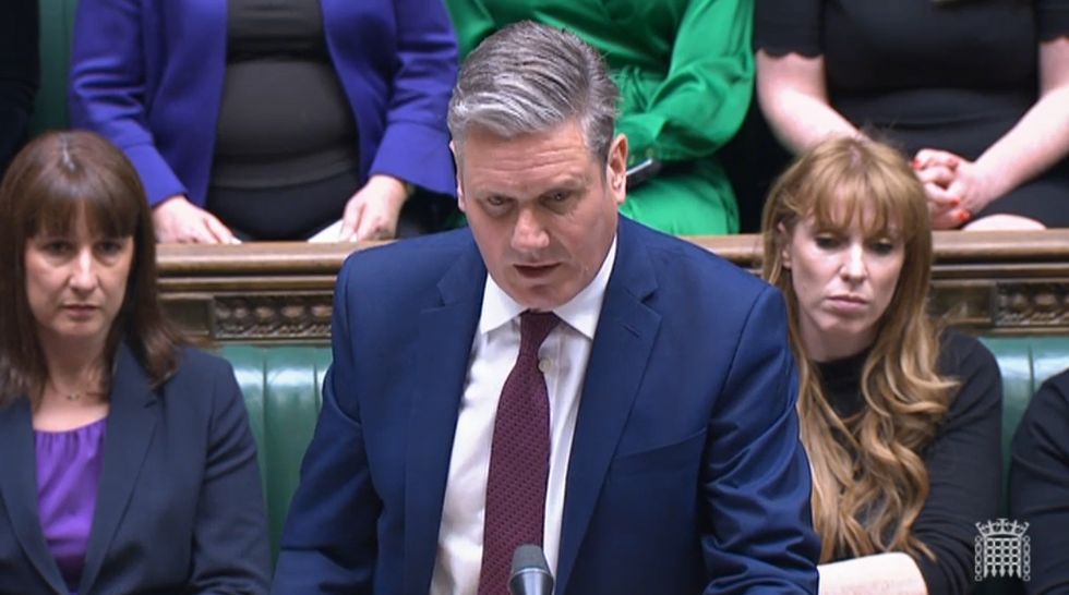 Labour leader Keir Starmer responds to Prime Minister Boris Johnson's statement to the House of Commons, London, following the publication of Sue Gray's report into Downing Street parties in Whitehall during the coronavirus lockdown.