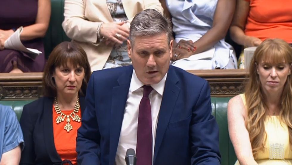 Labour leader Keir Starmer speaks during Prime Minister's Questions in the House of Commons, London. Picture date: Wednesday July 20, 2022.