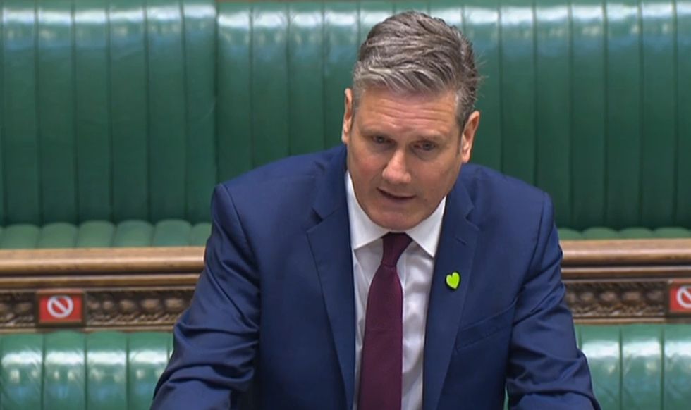 Labour Leader Keir Starmer speaks during Prime Minister's Questions in the House of Commons, London.