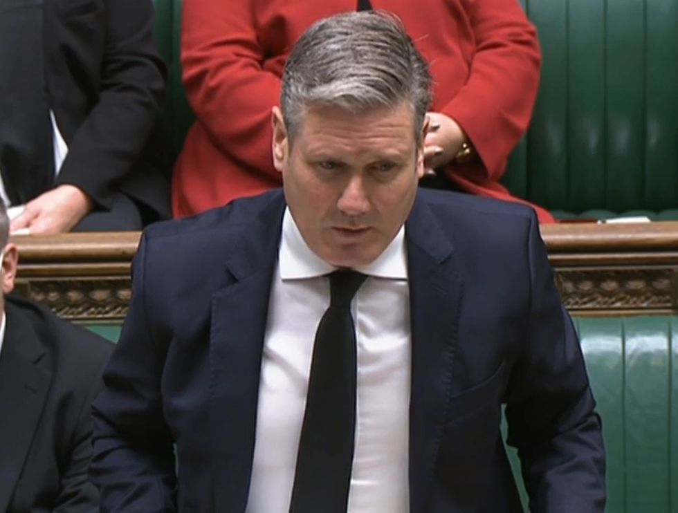 Labour leader Keir Starmer speaks during Prime Minister's Questions in the House of Commons, London.