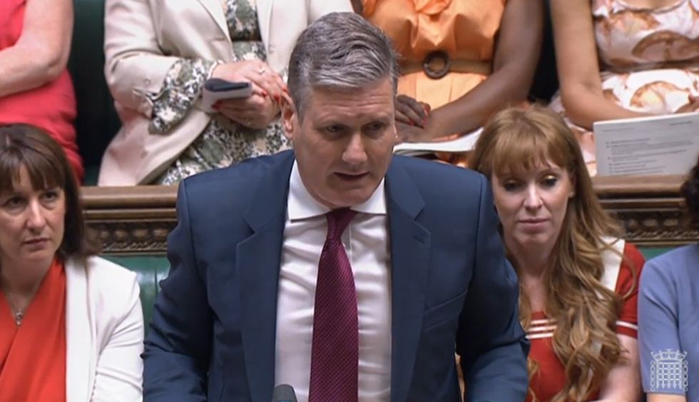 Labour leader Keir Starmer speaks during Prime Minister's Questions in the House of Commons